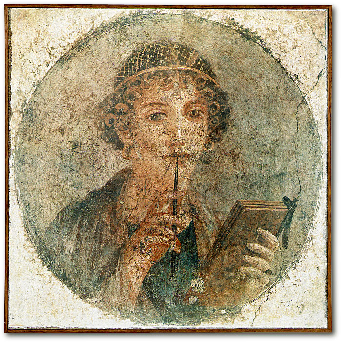 Affresco SAFFO, THE POETESS